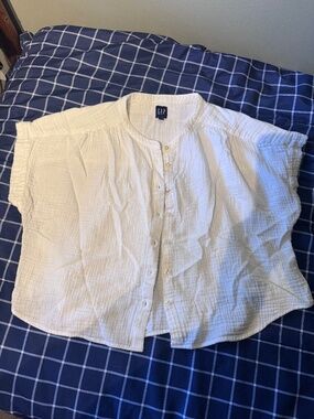 Gap Gauze White Top L